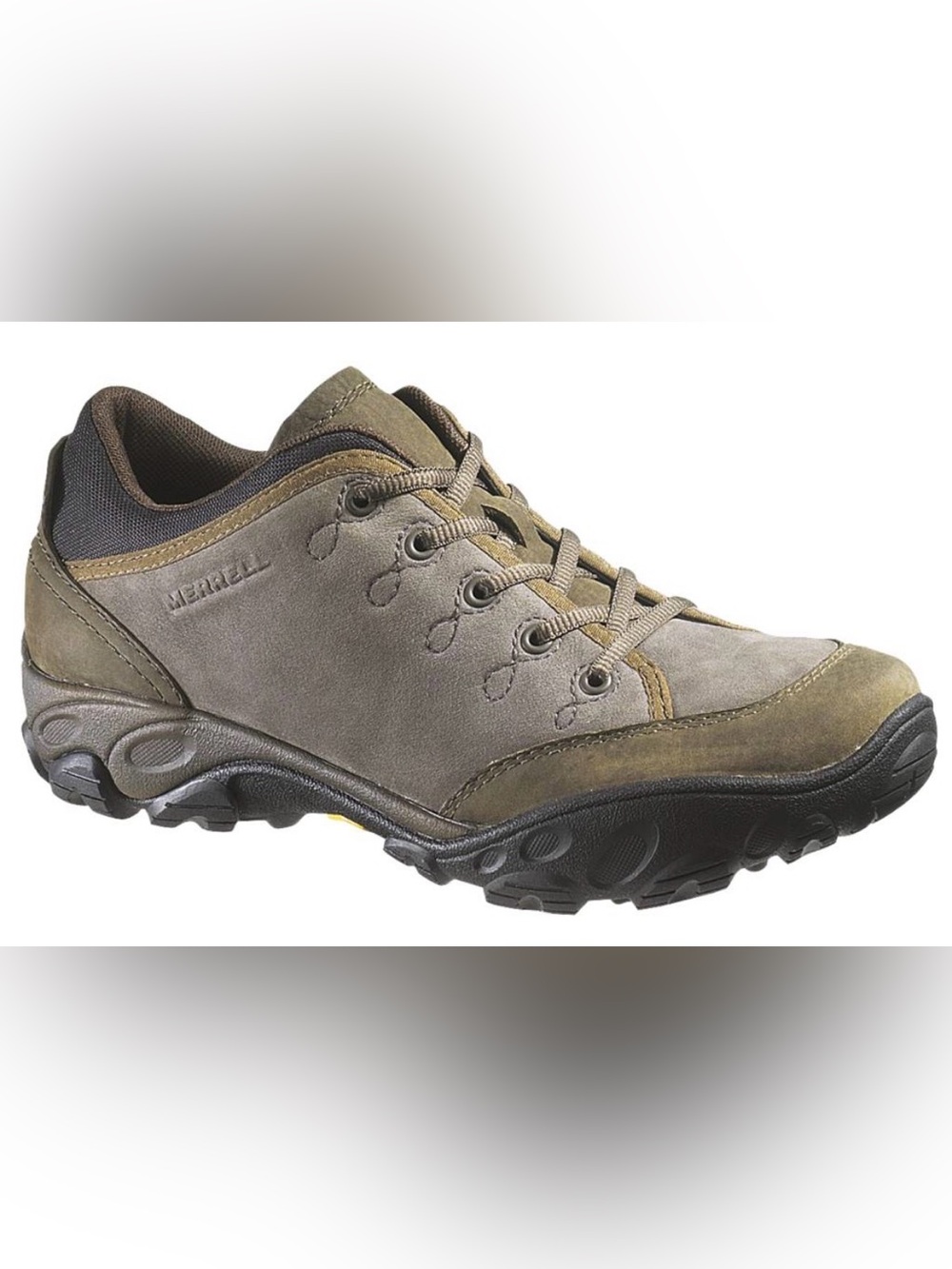 Merrell Men's Olive/Tan Suede Chukka Hiking Boots